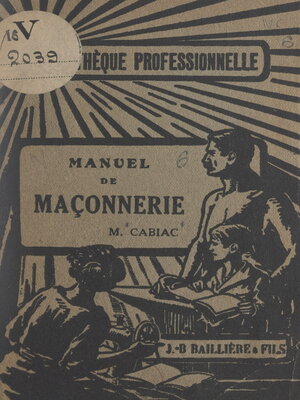 cover image of Manuel de maçonnerie